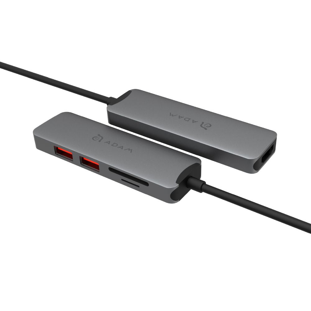 ADAM Elements Casa Hub A05-USB-C 3.1 Gen2 & 4K 60Hz 5-in-1 - Grey