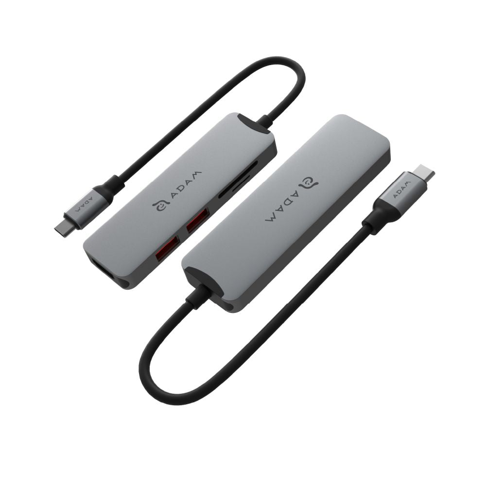 ADAM Elements Casa Hub A05-USB-C 3.1 Gen2 & 4K 60Hz 5-in-1 - Grey