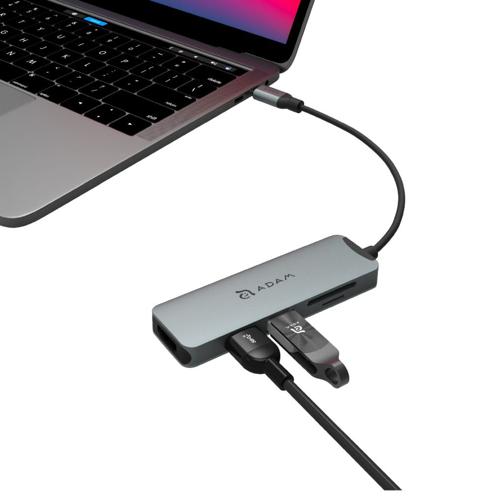 ADAM Elements Casa Hub A05-USB-C 3.1 Gen2 & 4K 60Hz 5-in-1 - Grey