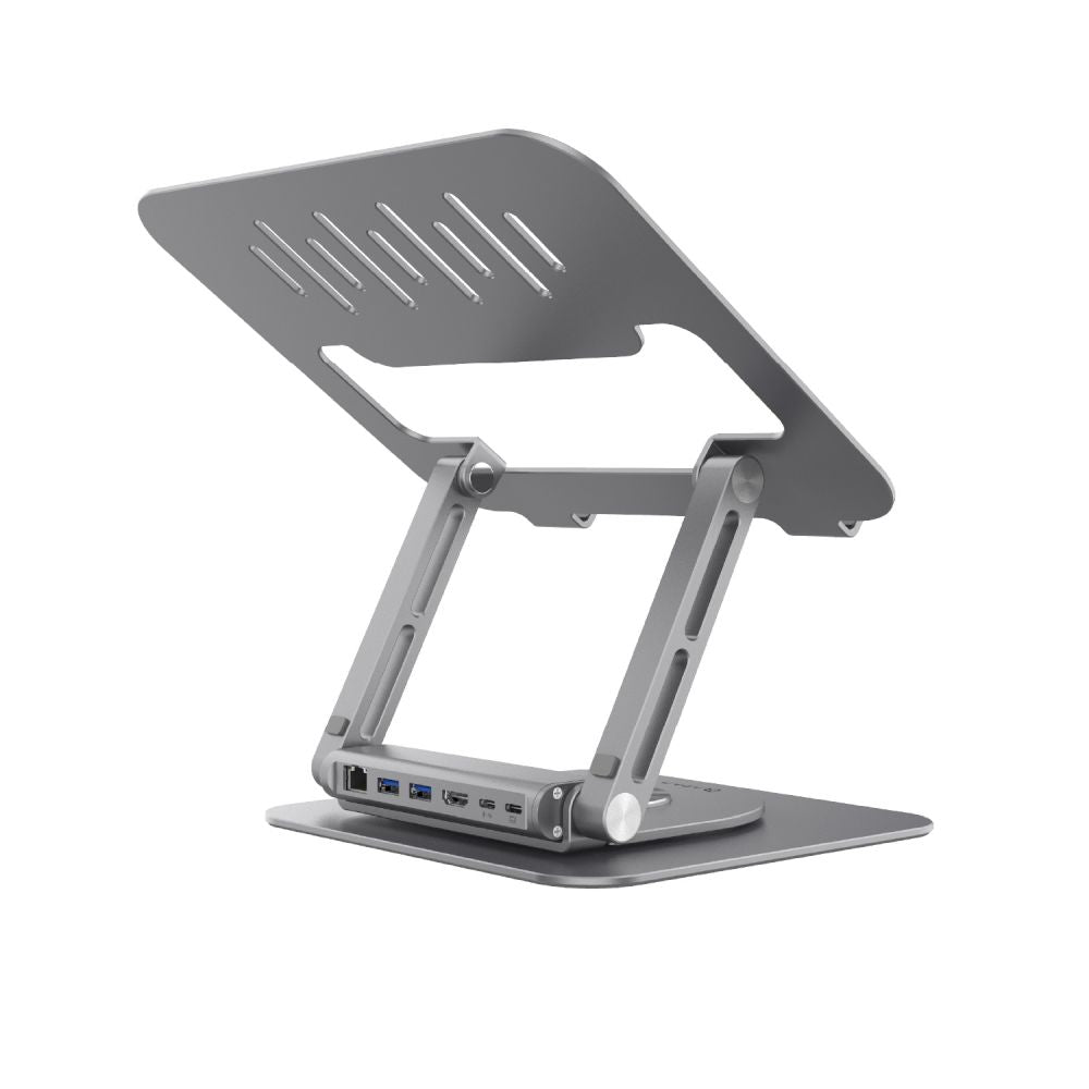 ADAM Elements Casa Hub Stand Pro-USB-C 6-in-1 Laptop - Black
