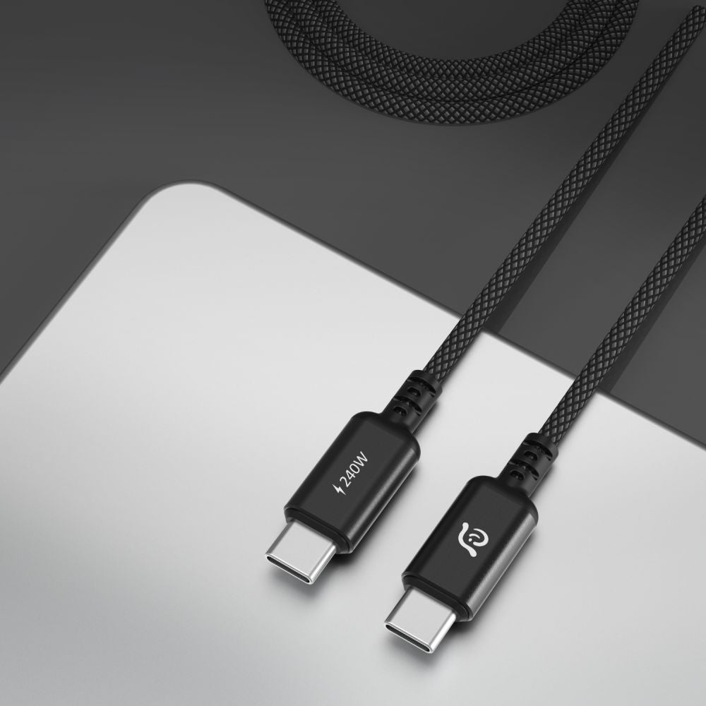 ADAM Elements Casa P200 - USB-C to USB-C 240W Charging Cable 200 cm - Black