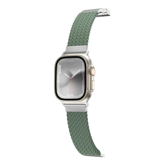 AmazingThing TITAN WEAVE II Braided Sport Band for Apple Watch 8/9 41mm - Dark Green