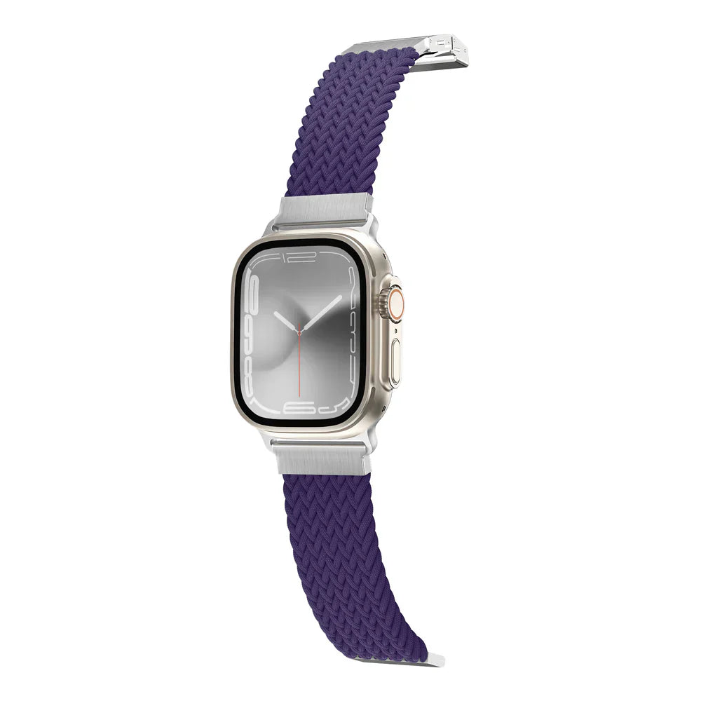 AmazingThing TITAN WEAVE II Braided Sport Band for Apple Watch 8/9 41mm - Purple