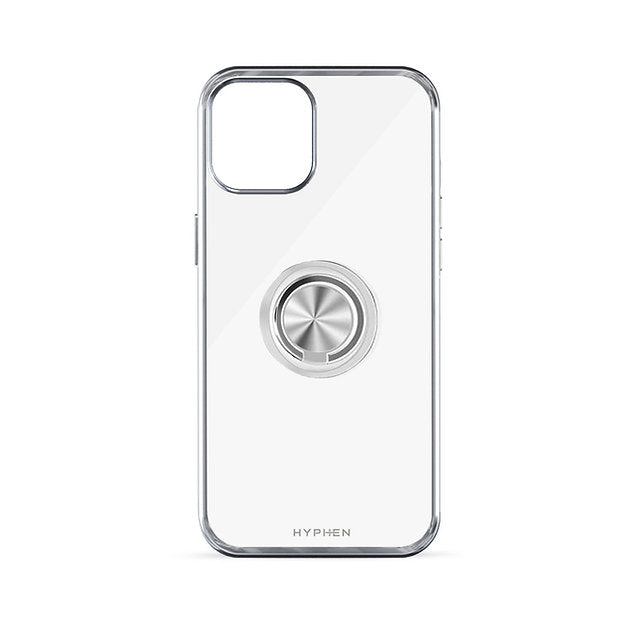 HYPHEN AXIO Clear Ring Case for iPhone 14 Plus - Silver