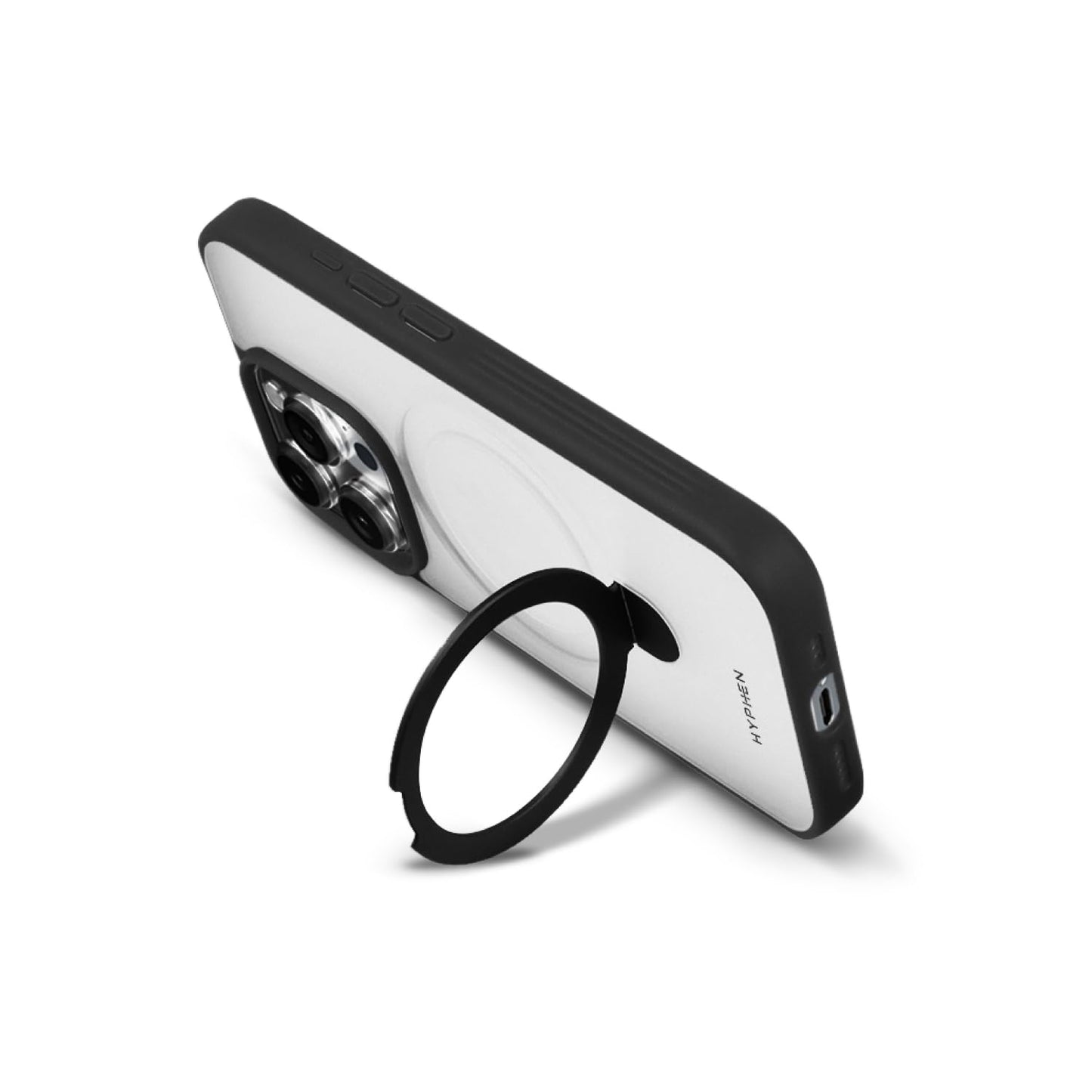 HYPHEN MagSafe Stand Case for iPhone 15 Pro Max - Black