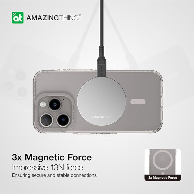 AmazingThings Titan Pro Magnetic Case for iPhone 15 Pro Max - Grey