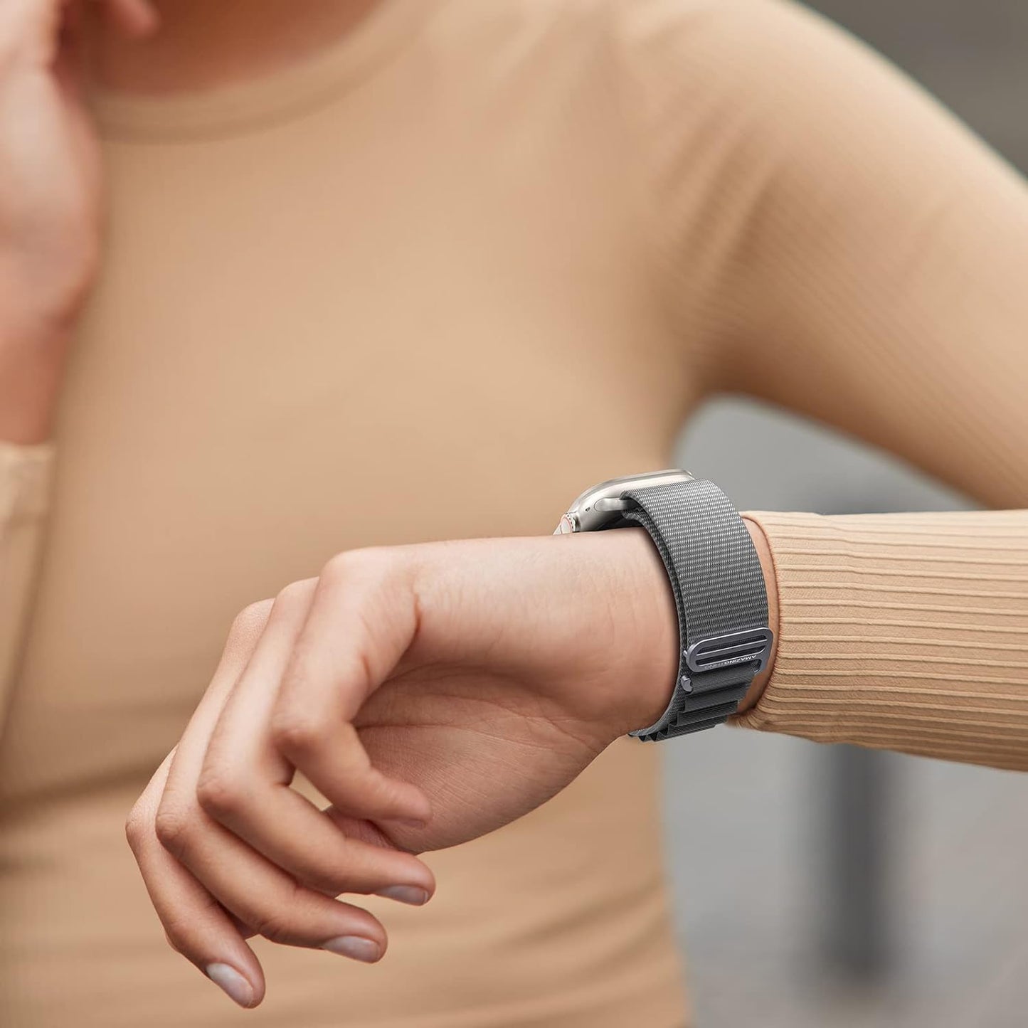 AmazingThing Titan Sports Strap for Apple Watch Ultra - Grey