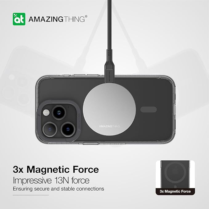 AmazingThings Titan Pro Magnetic Case for iPhone 15 Pro - Black