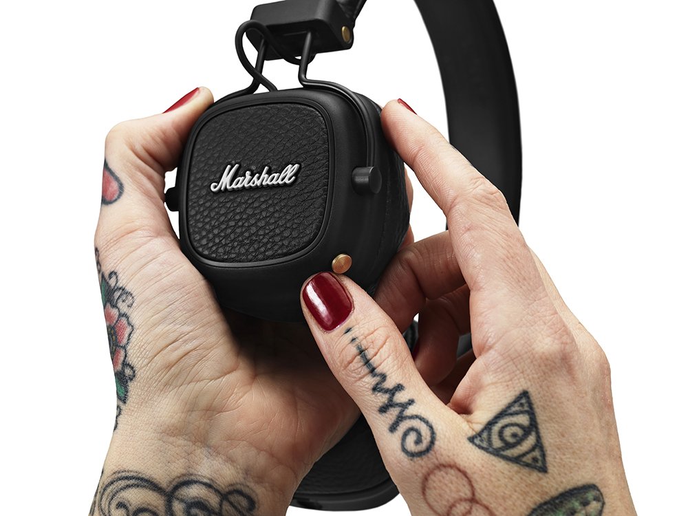 Marshall Major III Wireless Bluetooth On-Ear Headphone with Mic - Black