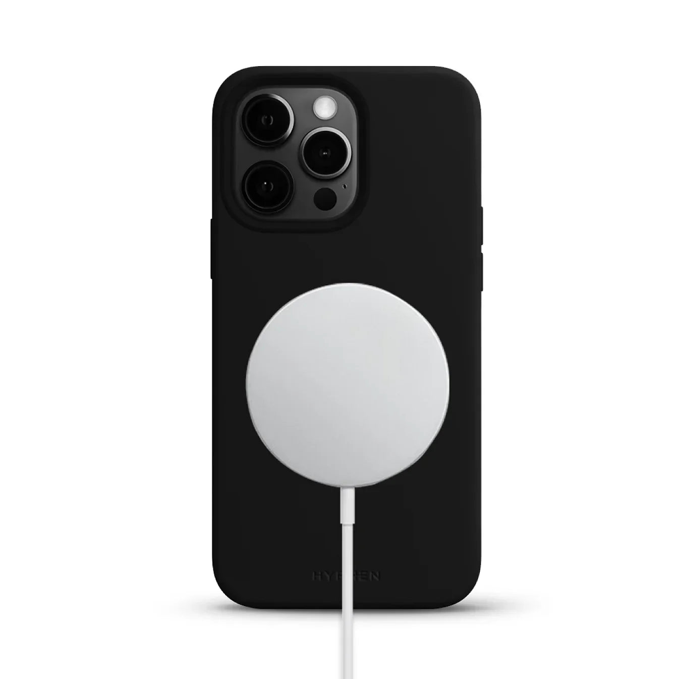 HYPHEN TINT Silicone MagSafe Case iPhone 15 Pro Max Black