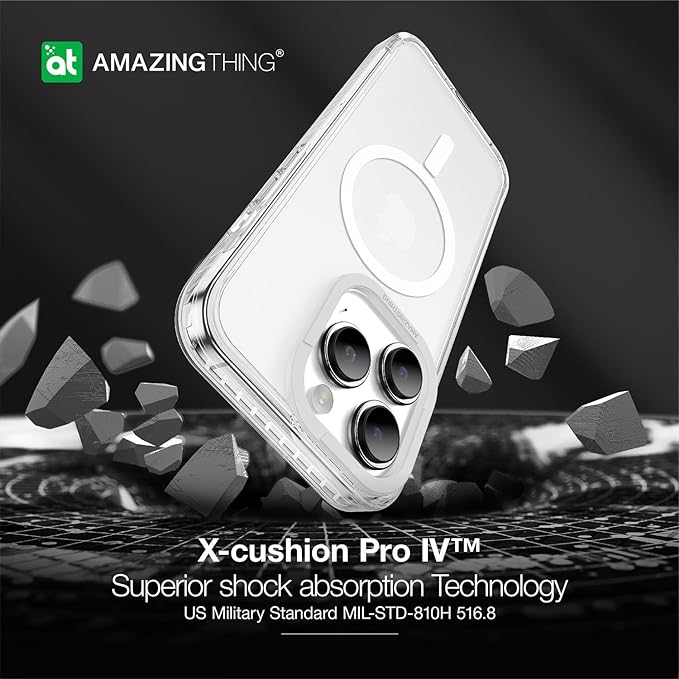 AmazingThings Titan Pro Magnetic Case for iPhone 15 Pro Max - Clear