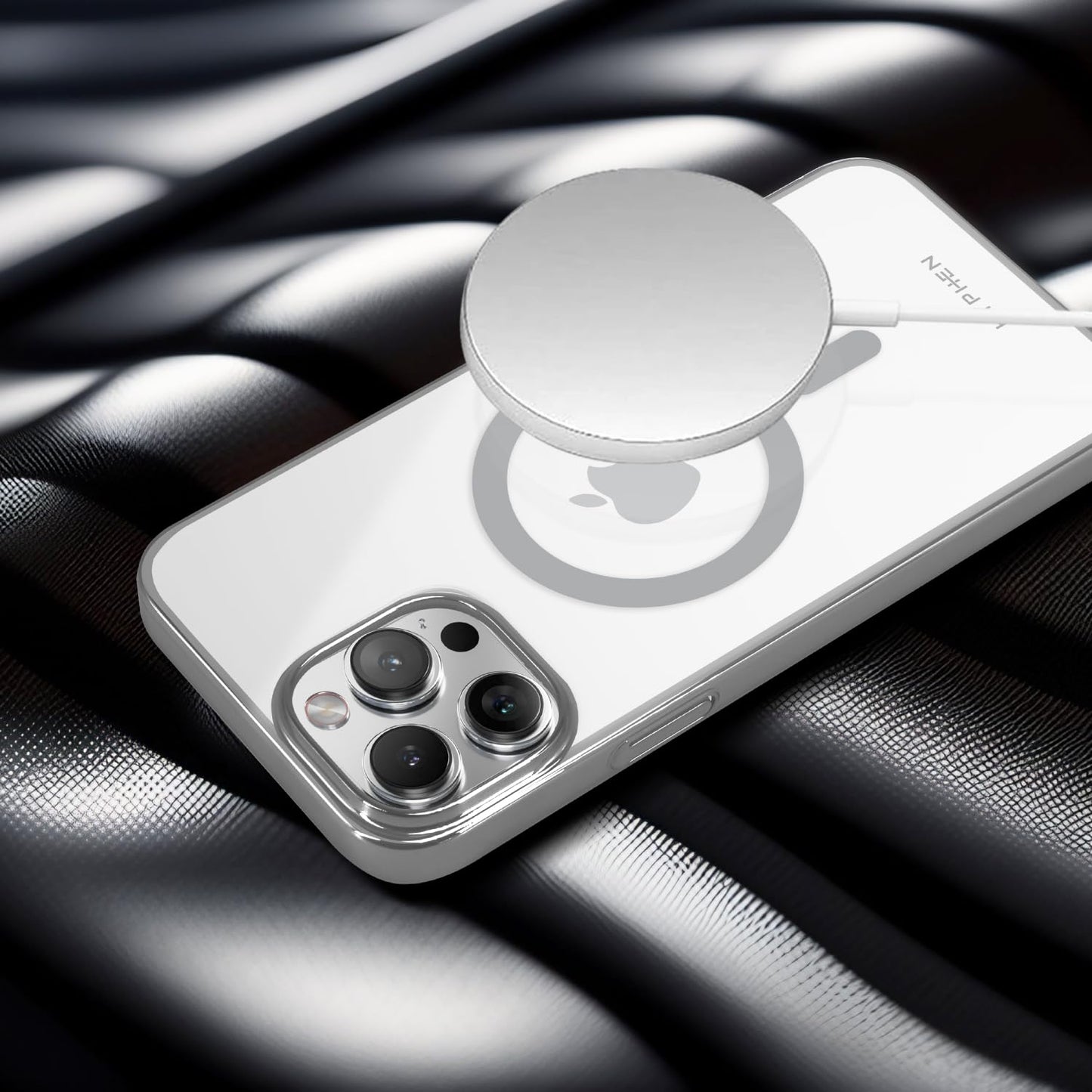 HYPHEN NOCT MagSafe Frame Case for iPhone 15 Pro Max - Titanium Grey