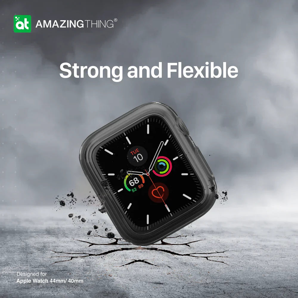 AmazingThing OUTRE Case with Screen Protector for Apple Watch 40mm - Clear