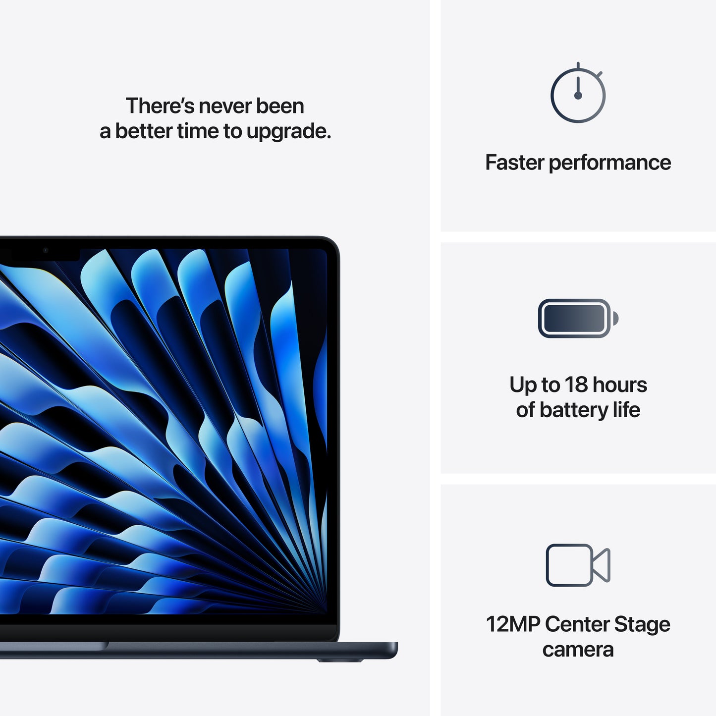 13-inch MacBook Air: Apple M4 chip with 10-core CPU and 8-core GPU, 256GB SSD - Midnight