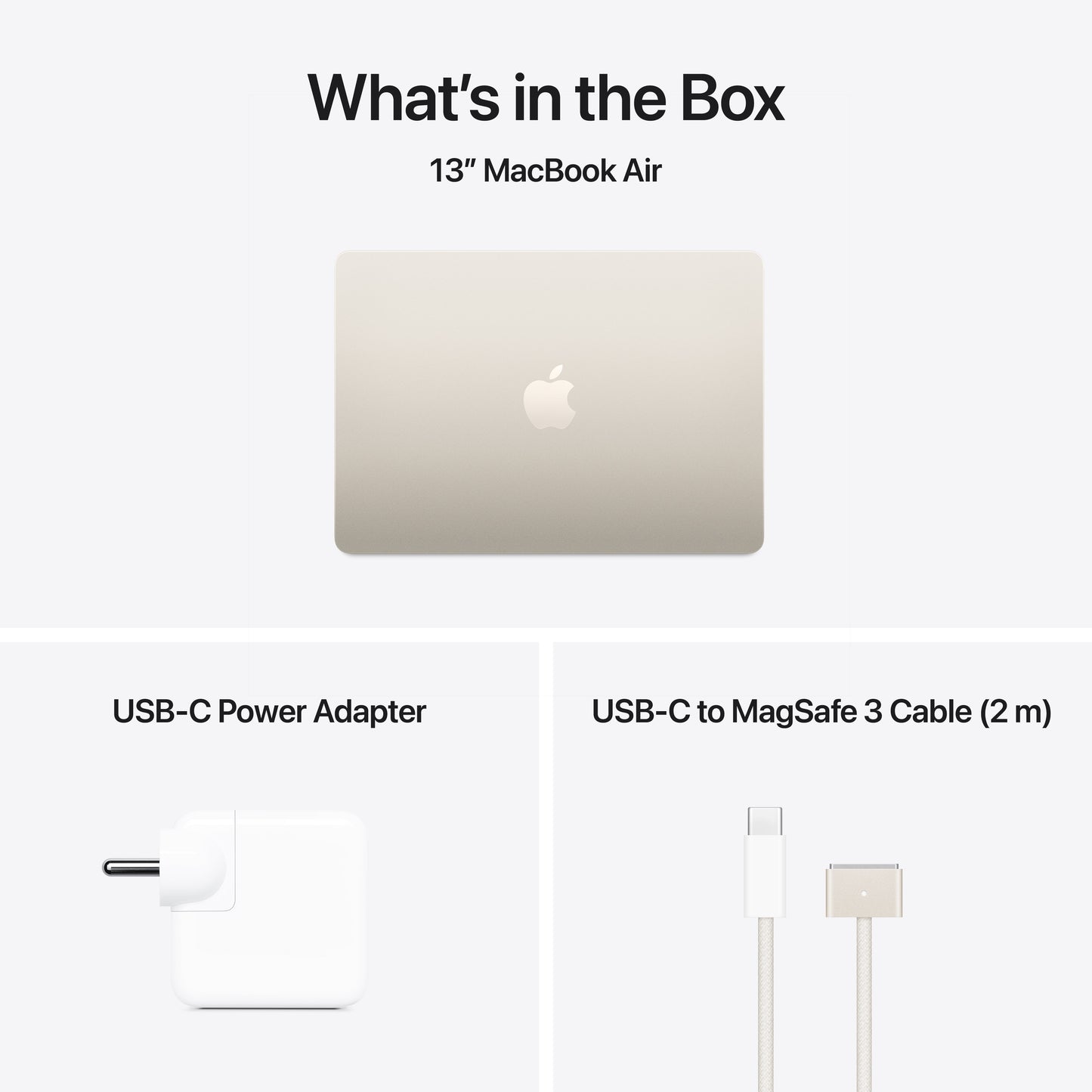13-inch MacBook Air: Apple M4 chip with 10-core CPU and 10-core GPU, 512GB SSD - Starlight