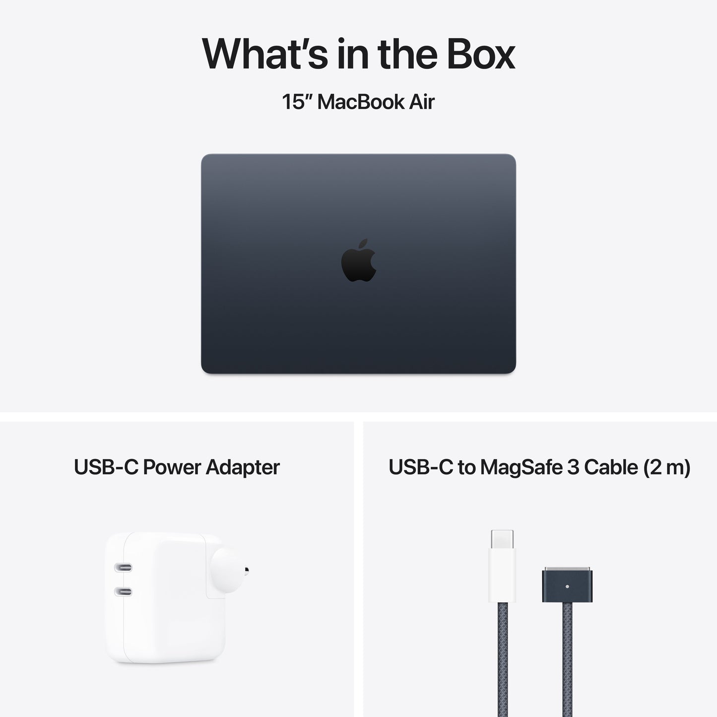 15-inch MacBook Air: Apple M4 chip with 10-core CPU and 10-core GPU, 256GB SSD - Midnight