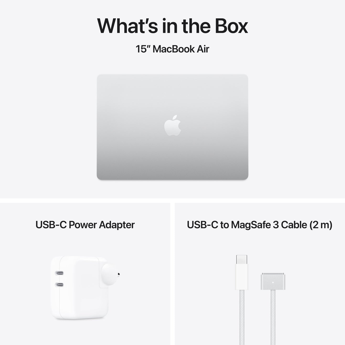 15-inch MacBook Air: Apple M4 chip with 10-core CPU and 10-core GPU, 256GB SSD - Silver