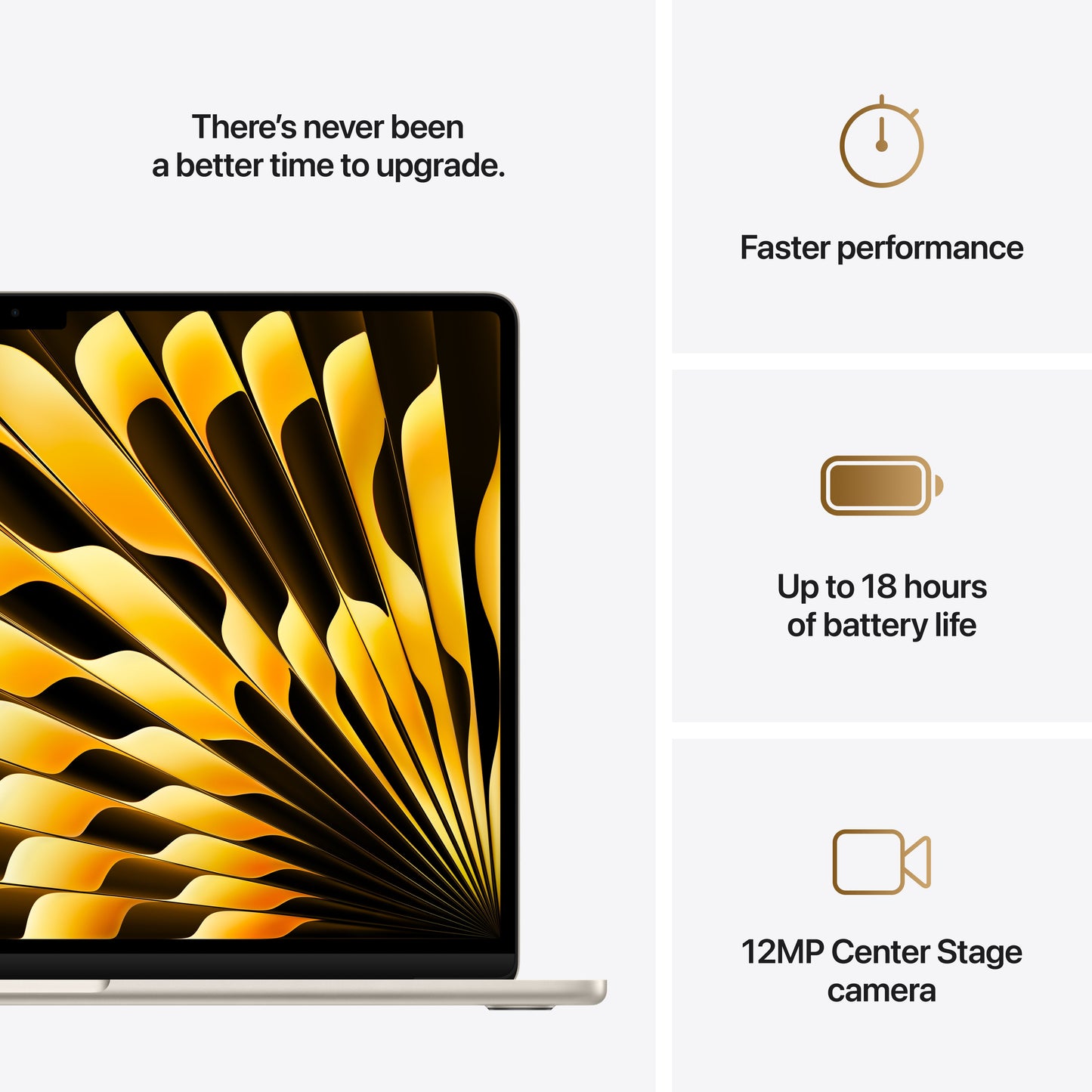 15-inch MacBook Air: Apple M4 chip with 10-core CPU and 10-core GPU, 256GB SSD - Starlight