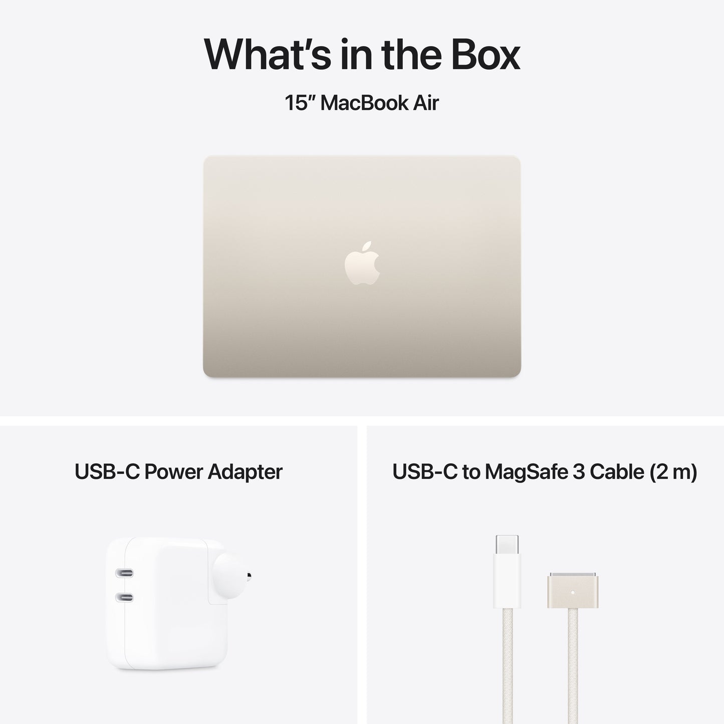15-inch MacBook Air: Apple M4 chip with 10-core CPU and 10-core GPU, 512GB SSD - Starlight