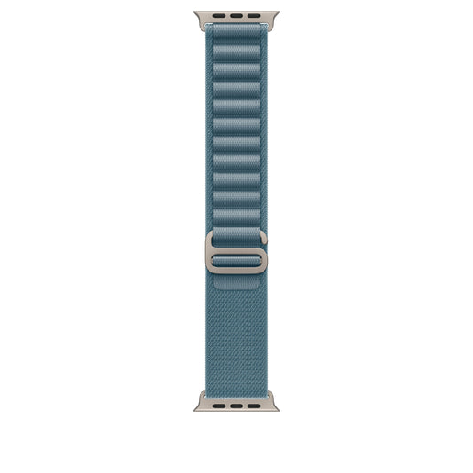 49mm Light Blue Alpine Loop - Small - Natural Titanium Finish