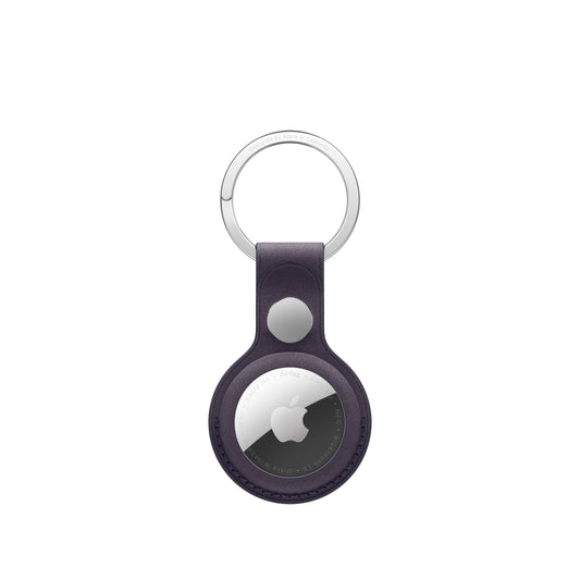 AirTag FineWoven Key Ring - Midnight Purple