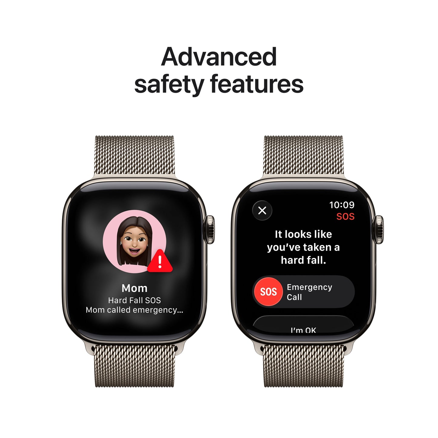 Apple Watch Series 11 GPS + Cellular 42mm Natural Titanium Case with Natural Milanese Loop