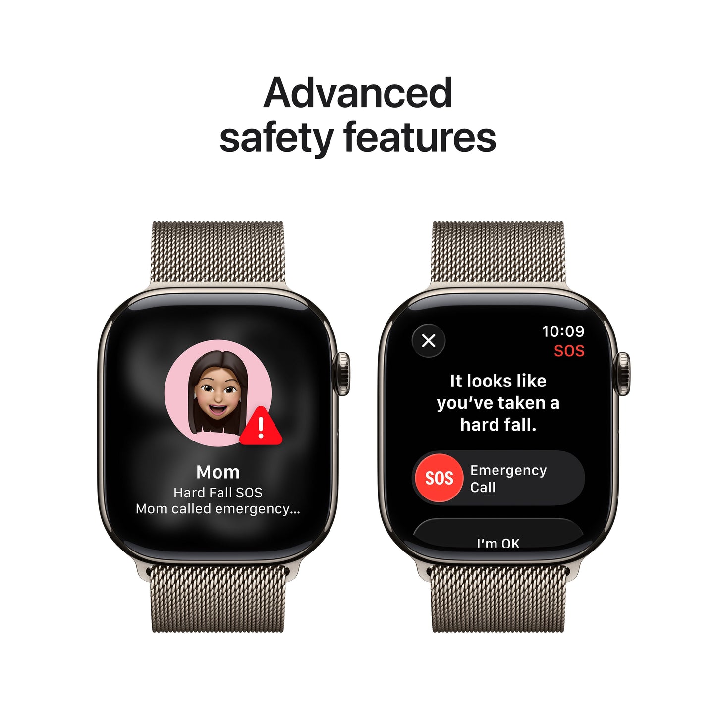 Apple Watch Series 11 GPS + Cellular 46mm Natural Titanium Case with Natural Milanese Loop - M/L