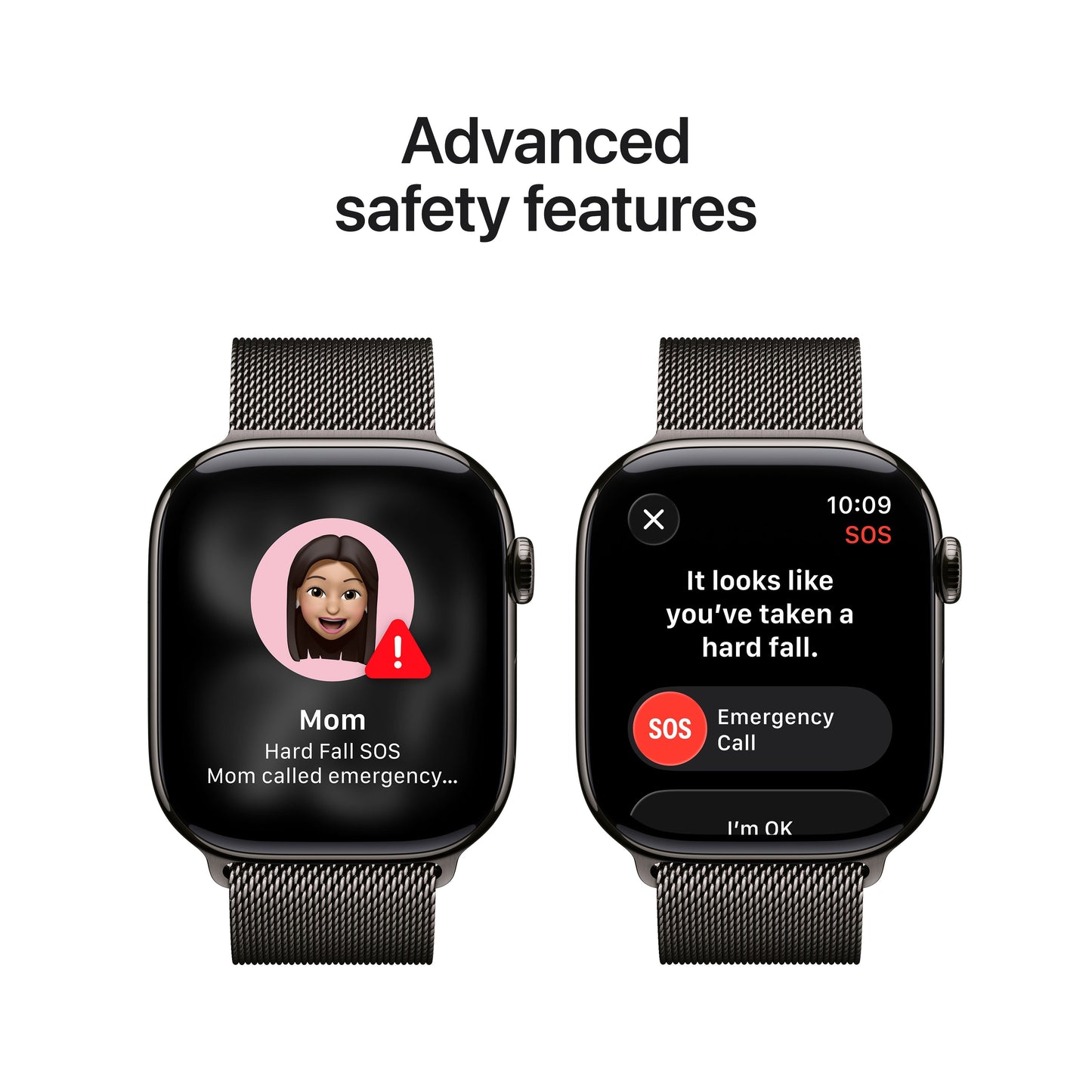 Apple Watch Series 11 GPS + Cellular 46mm Slate Titanium Case with Slate Milanese Loop - M/L