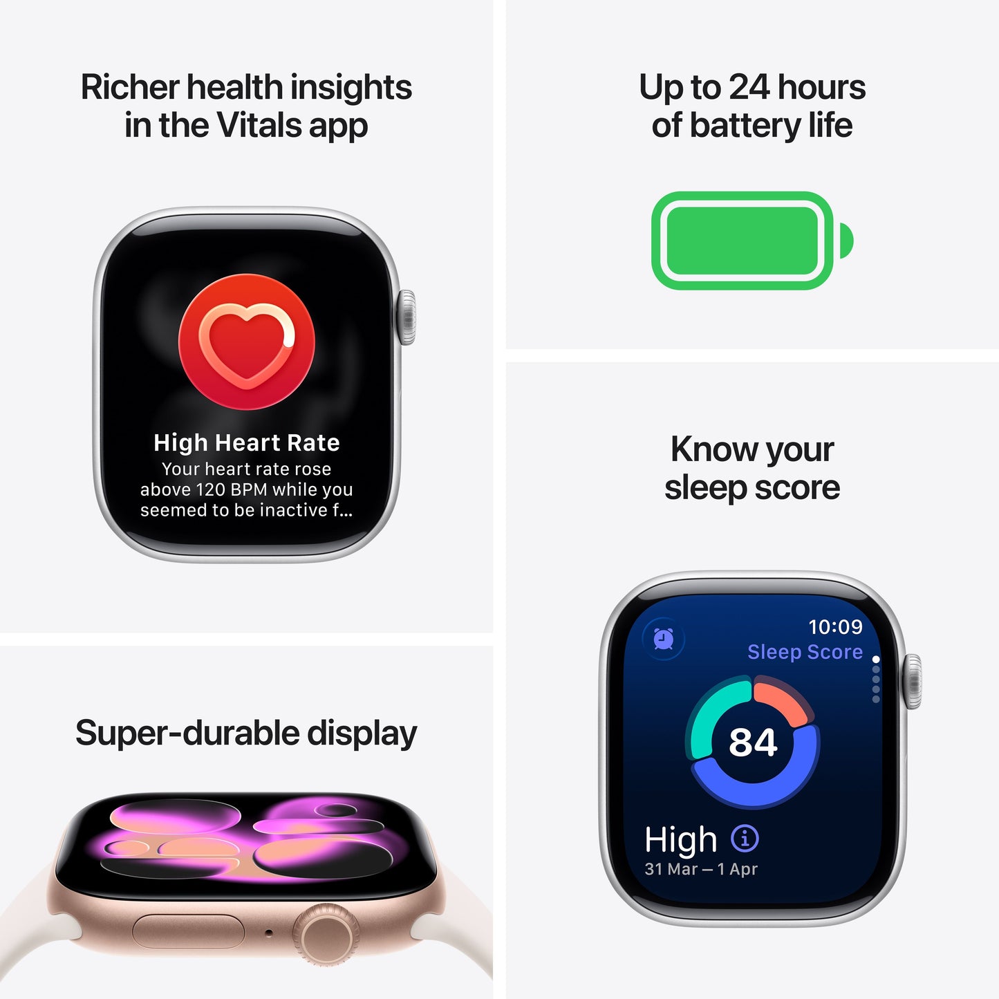 Apple Watch Series 11 GPS 46mm Rose Gold Aluminium Case with Light Blush Sport Band - M/L