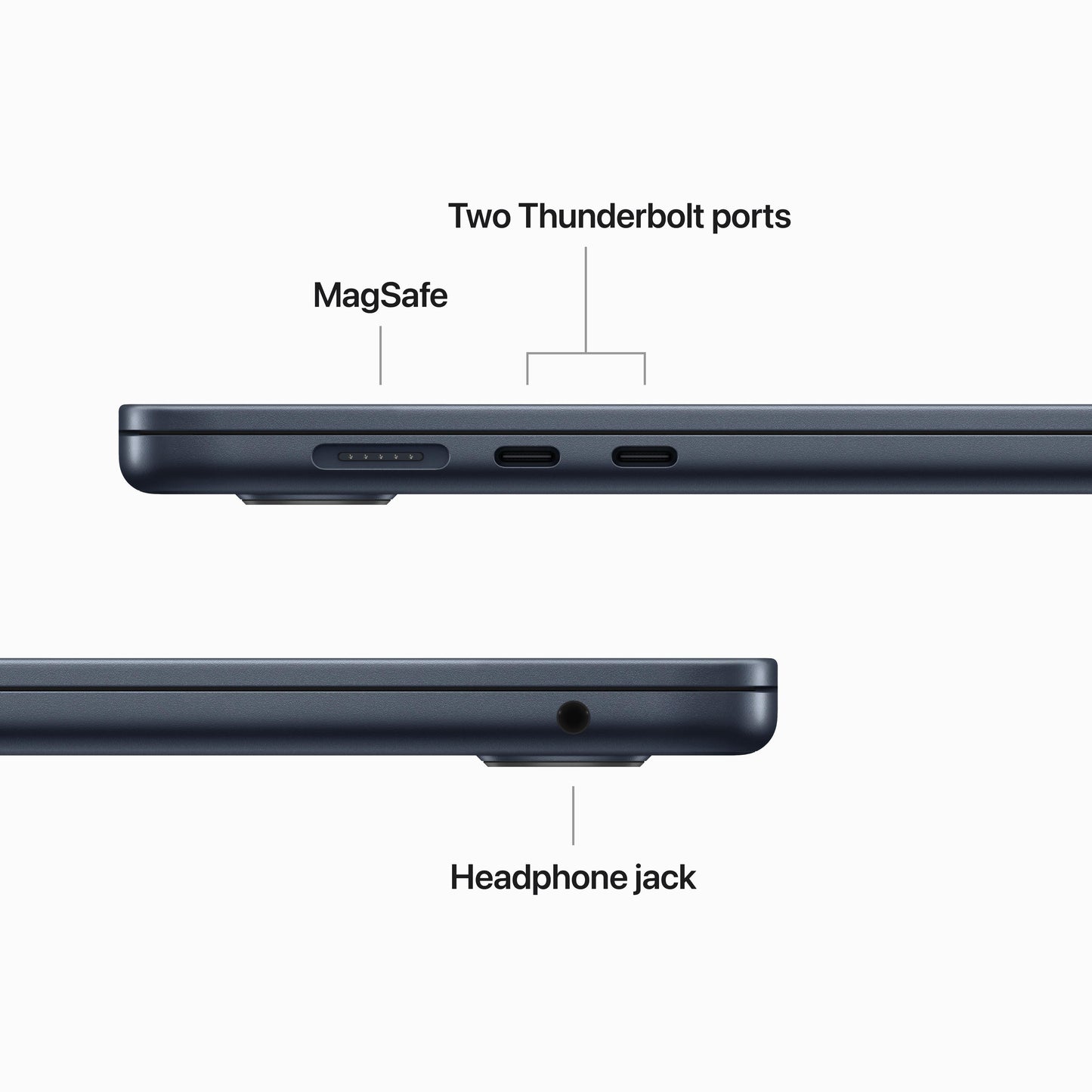 15-inch MacBook Air: Apple M2 chip with 8-core CPU and 10-core GPU, 256GB SSD - Midnight