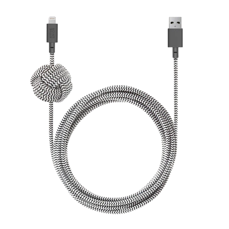 NIGHT CABLE-LIGHTNING-ZEBRA-3M
