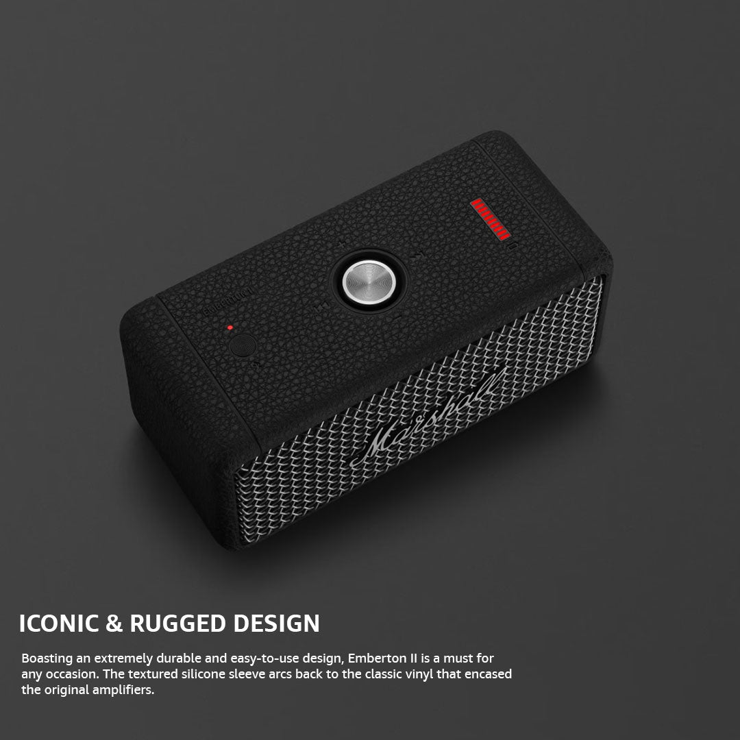 MARSHALL EMBERTON II portable BT speaker Black & Steel