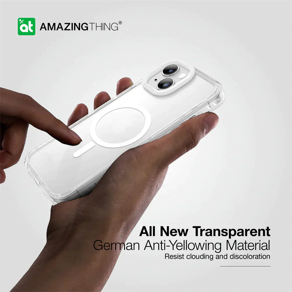 AmazingThings Titan Pro Magnetic Case for iPhone 15 Plus - Clear