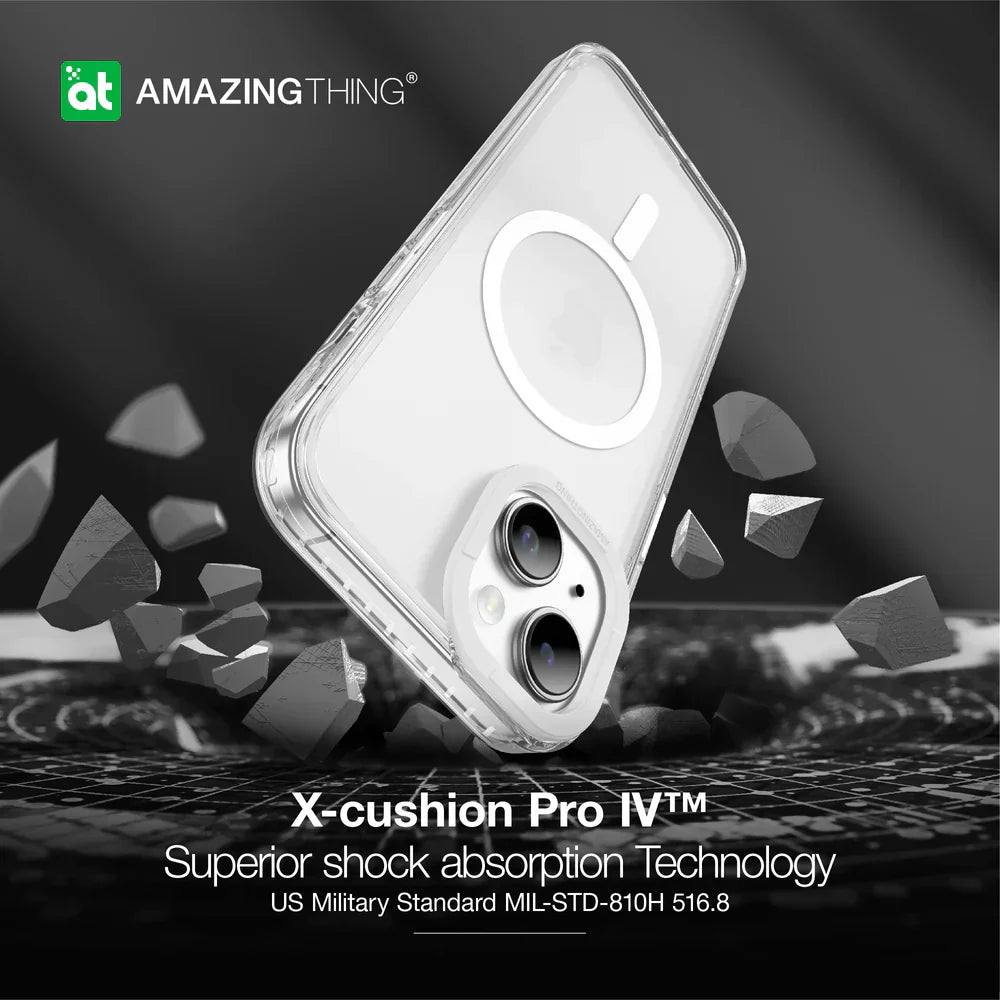AmazingThings Titan Pro Magnetic Case for iPhone 15 - Clear
