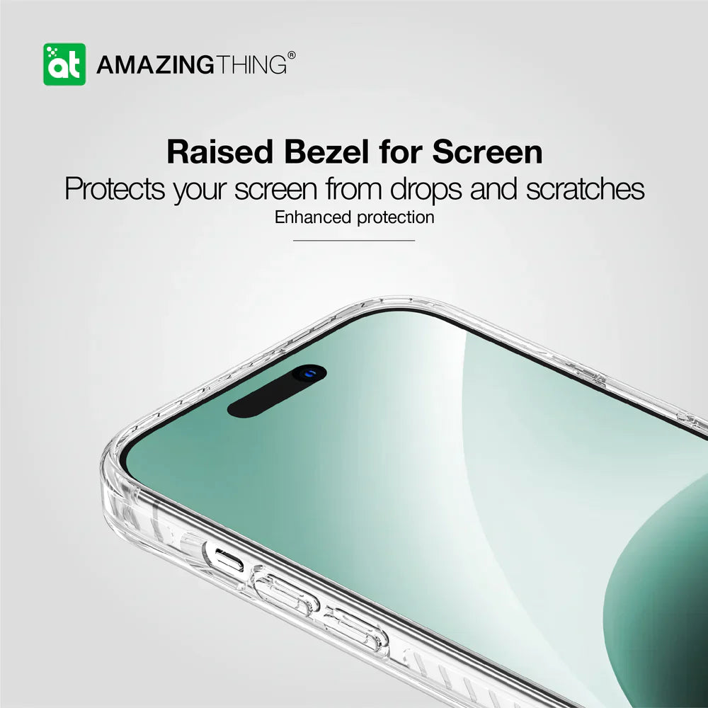 AmazingThings Titan Pro Magnetic Case for iPhone 15 - Clear