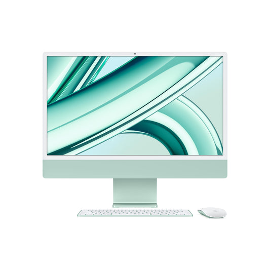 24-inch iMac with Retina 4.5K display: Apple M3 chip with 8?core CPU and 8?core GPU, 256GB SSD - Green