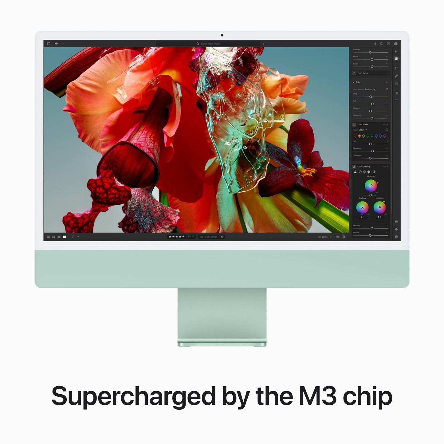 24-inch iMac with Retina 4.5K display: Apple M3 chip with 8?core CPU and 10?core GPU, 256GB SSD - Green