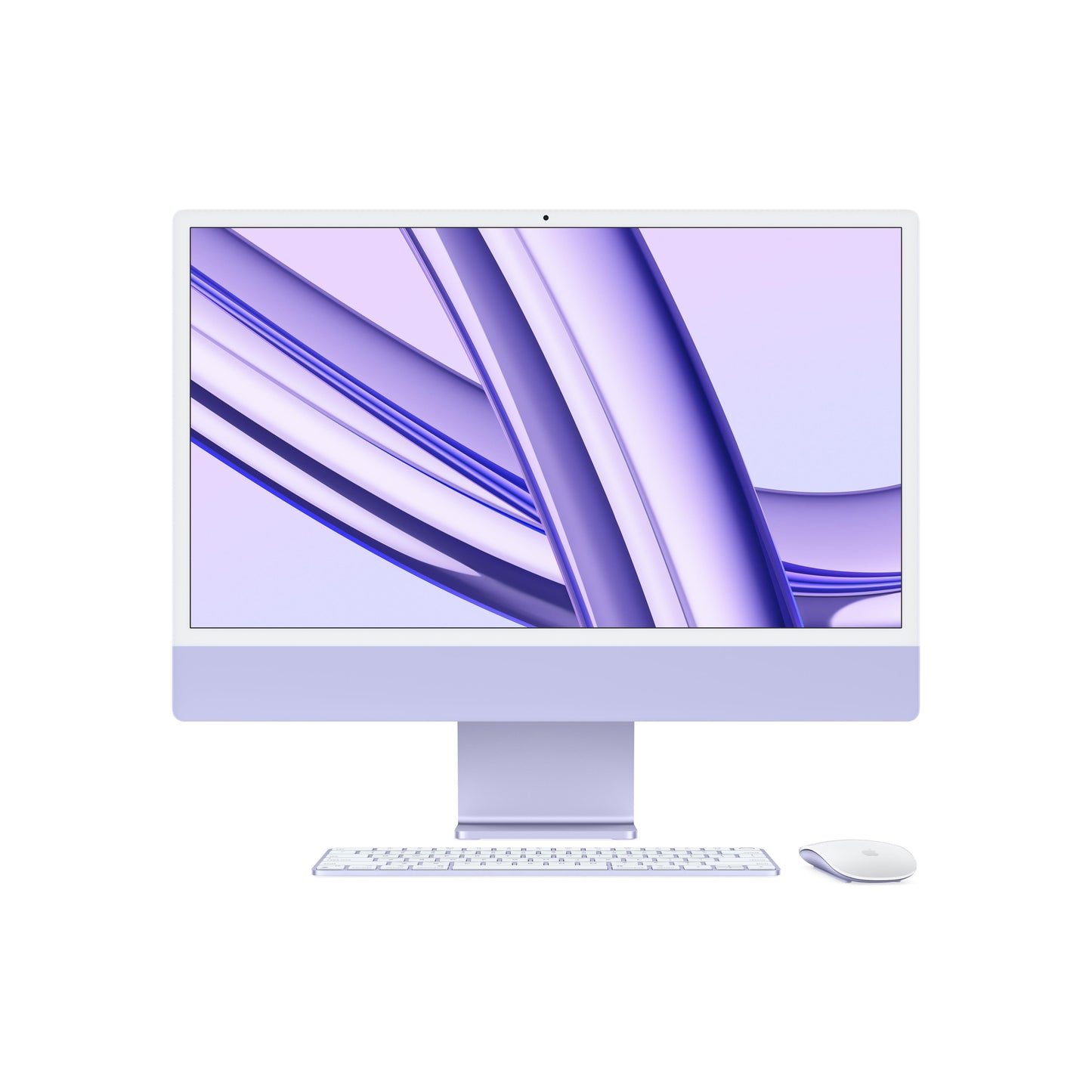 24-inch iMac with Retina 4.5K display: Apple M3 chip with 8?core CPU and 10?core GPU, 256GB SSD - Purple