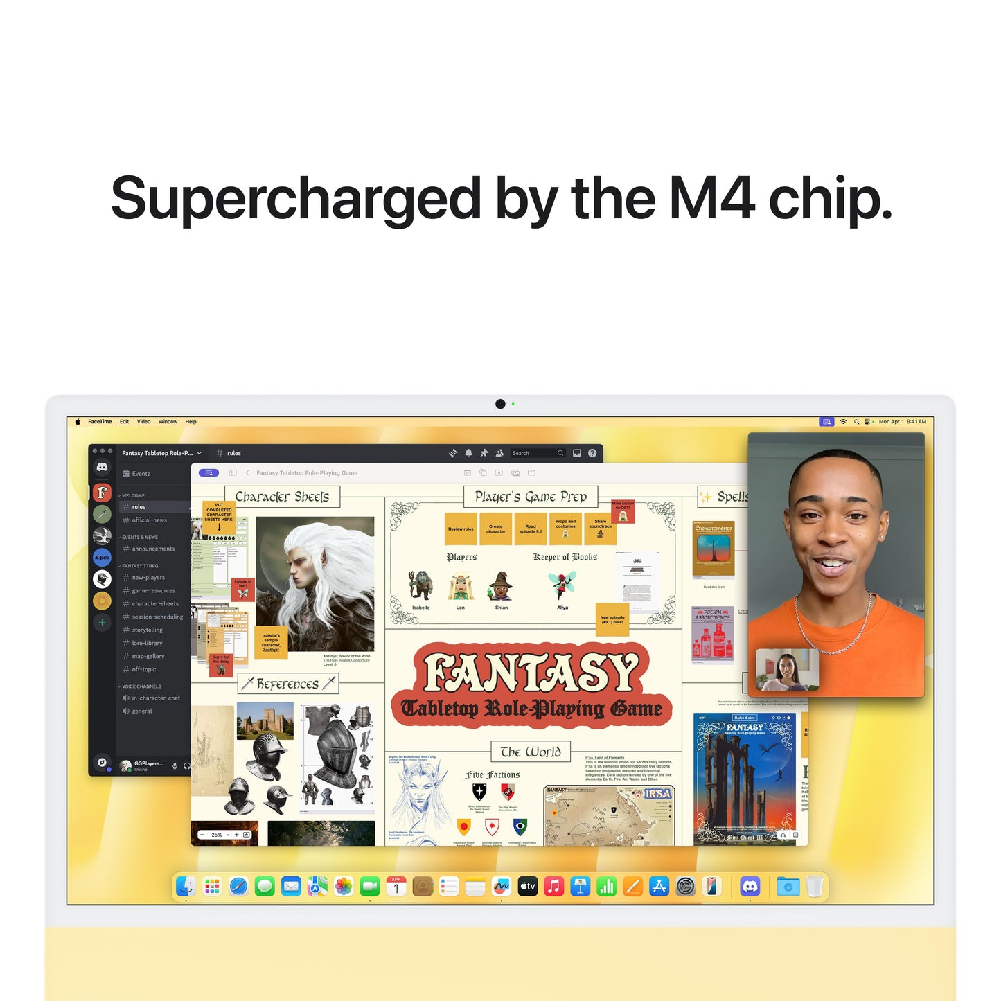 24-inch iMac with Retina 4.5K display: Apple M4 chip with 10-core CPU and 10-core GPU, 512GB SSD - Yellow