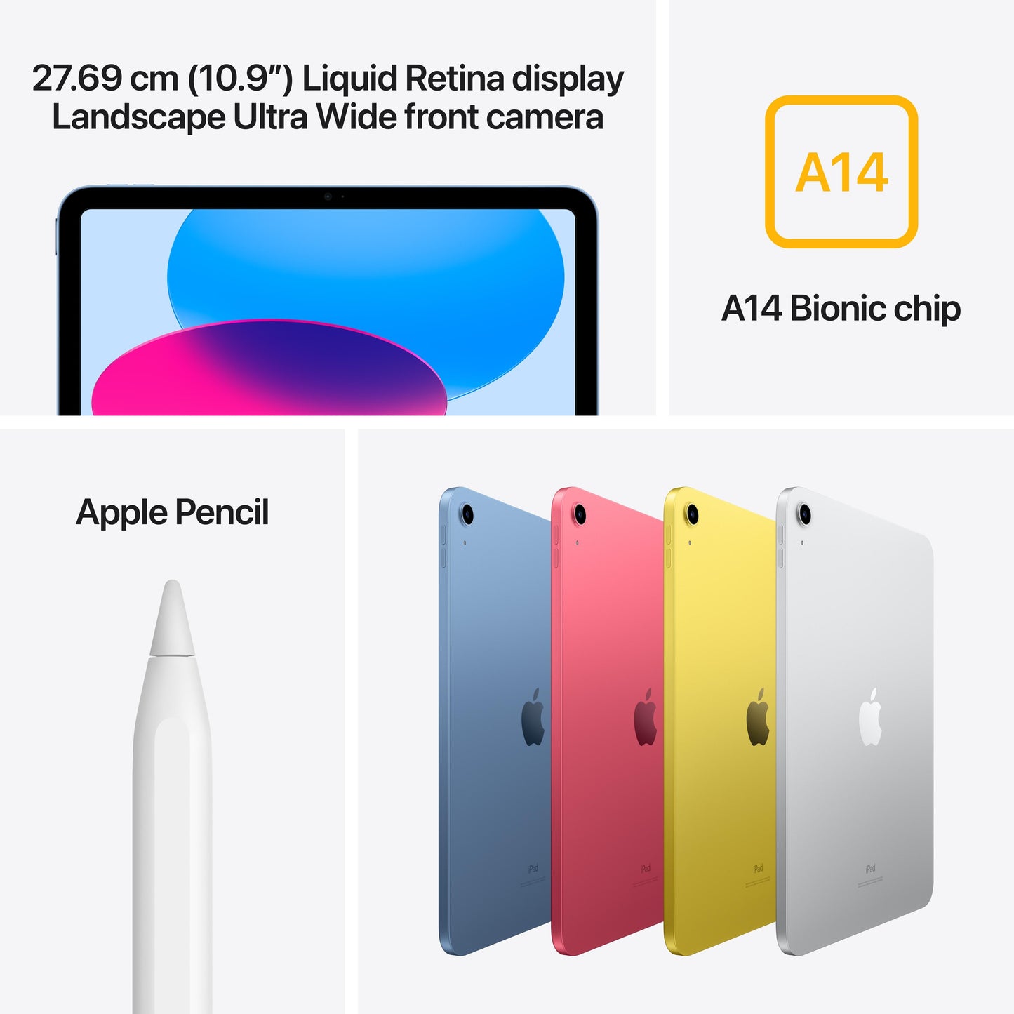 10.9-inch iPad Wi-Fi 256GB - Silver (10th generation)