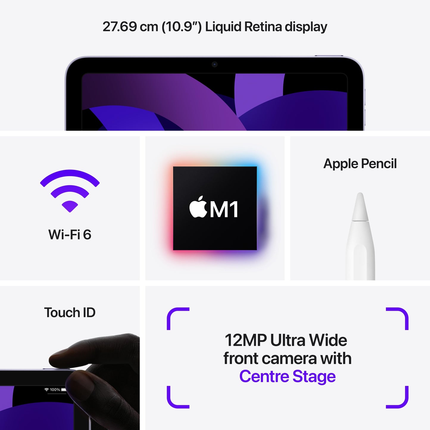 2022 iPad Air Wi-Fi 64GB - Starlight (5th generation)