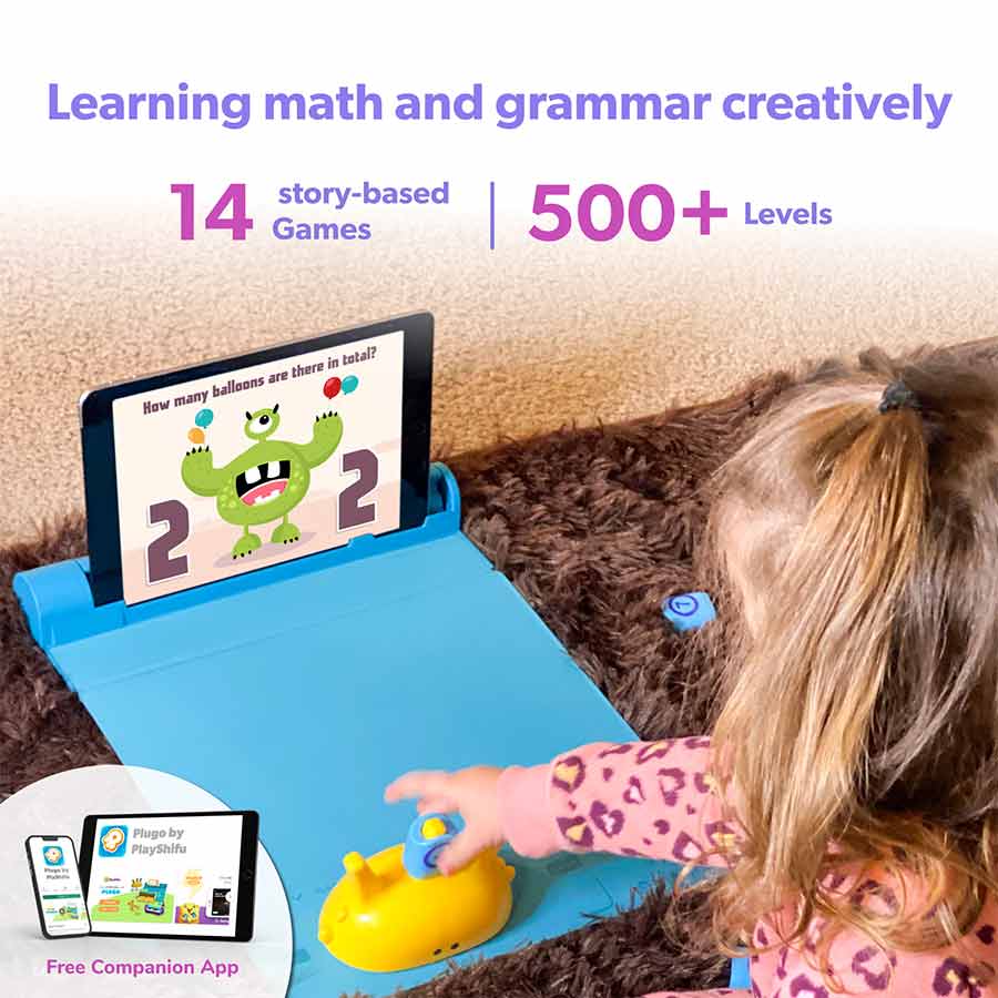 SHIFU043-Plugo Learners Pack (Count & Letters) Plugo Learners Pack by PlayShifu ? (2in1) Count & Letters | Math Games, Words |