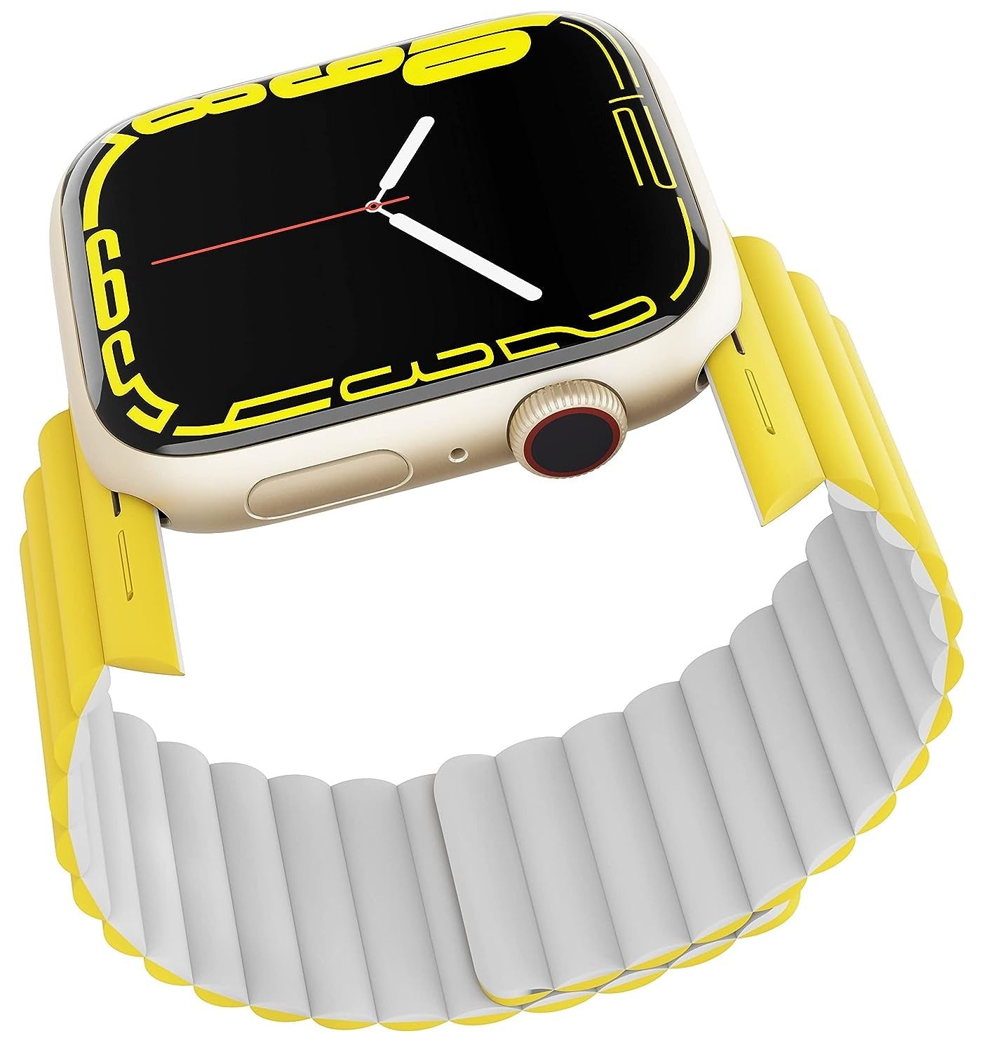 vaku-luxos®-stark-magnetic-self-adjusting-fit-silicon-watch-straps-for-45mm-42-44mm-yellow8905129016289