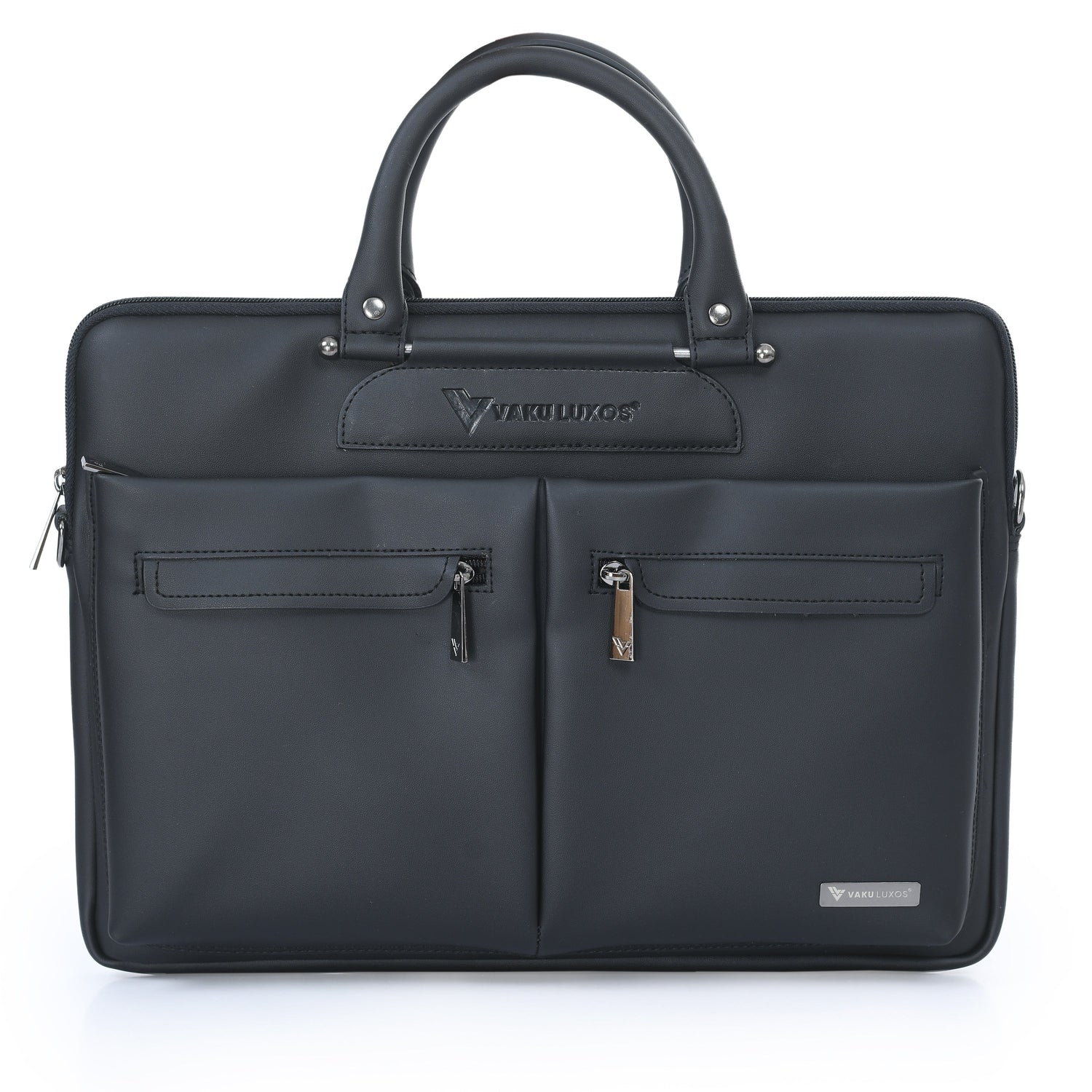 vaku-luxos®-marcella-front-zippered-pockets-sleeve-for-macbook-13-14-with-strap-highly-durable-black8905129026134