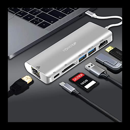 Powerup ELITE PLUS U SB-C HUB 6IN1 (HDMI-LAN)