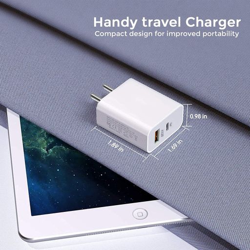 Powerup Max Charge 20W USB Type-C Ultra Smart Wall Charger - White