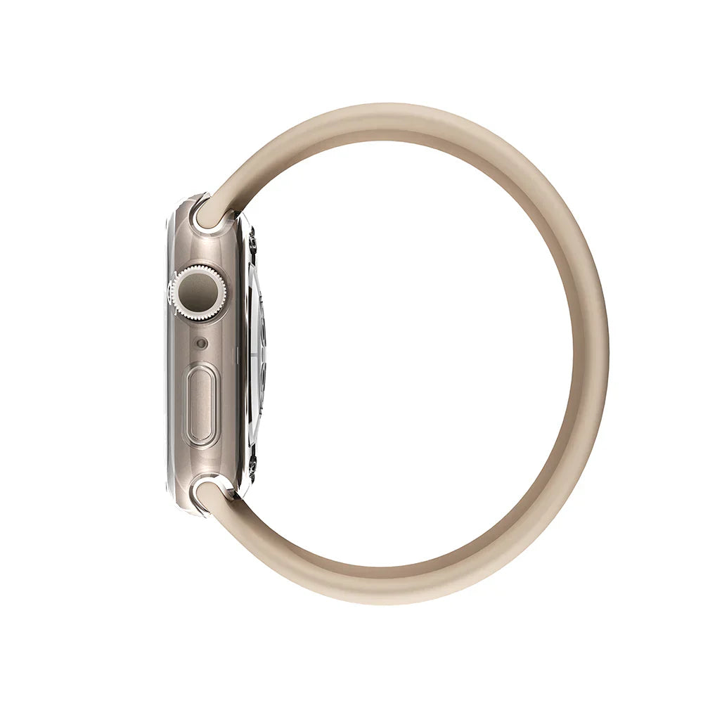 AmazingThing Quartz Pro Case for Apple Watch 45mm - Clear