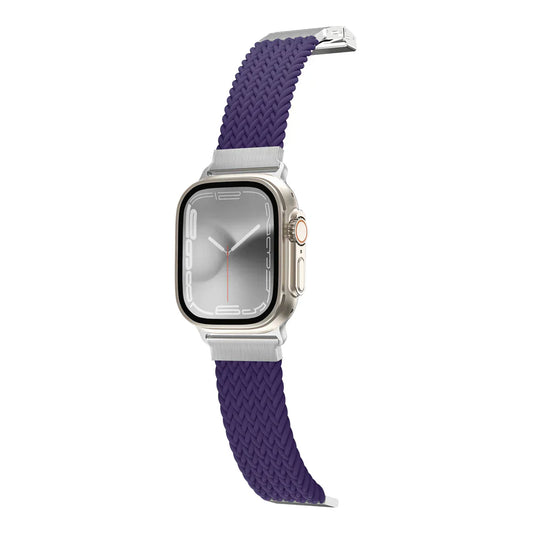 AmazingThing TITAN WEAVE II Braided Sport Band for Apple Watch 8/9 41mm - Purple