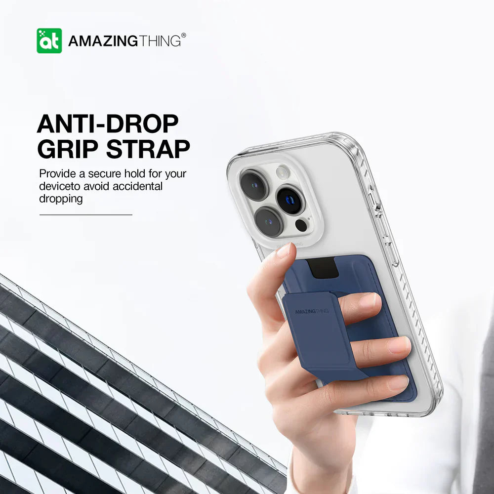 AmazingThing Titan Wallet Set for iPhone 15 Pro - Blue