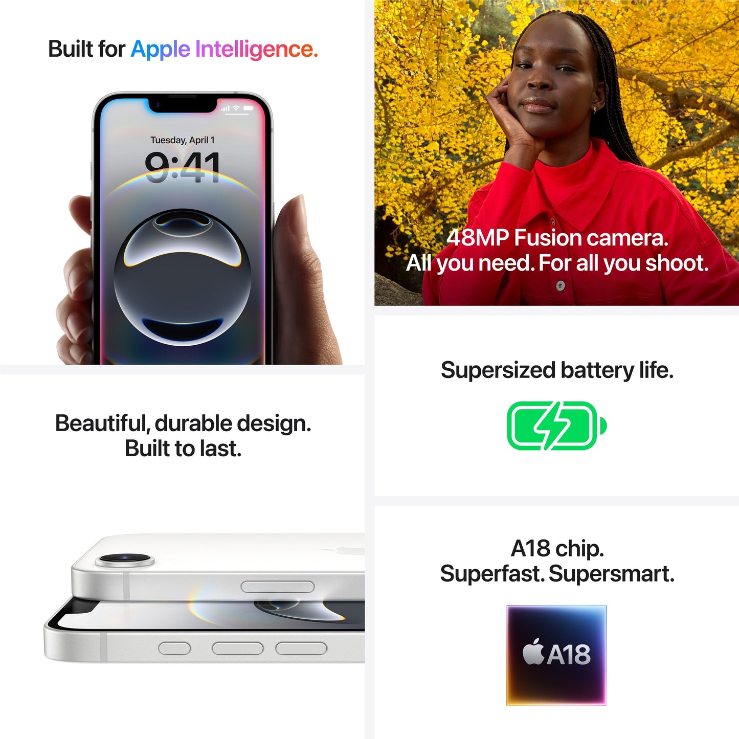 iPhone 16e 128GB White